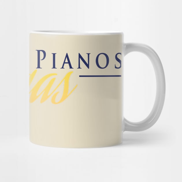 Dueling Pianos.Vegas Navy Blue & Yellow Stylish by DuelingPianos.Vegas